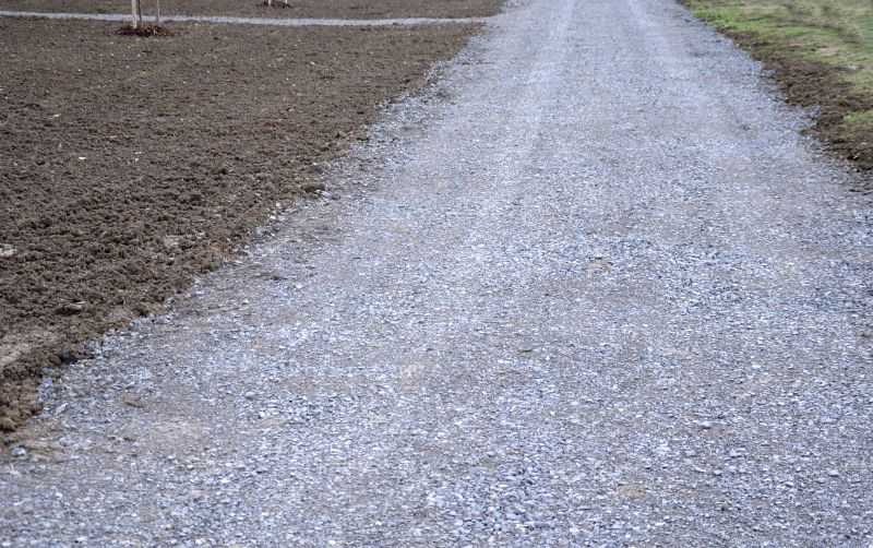 Landscaped Gravel Driveway